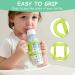 Aolso Silicone Baby Bottle Handles - 2PCS Easy Grip Handles for 2.25 Baby Bottles - Blue/Green - Buy Online on GoSupps.com