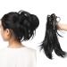 SEGO Ponytail Extension Hairpiece - Realistic Braid Hair Extension with Butterfly Clip - Black 95g (30cm) for Glamorous Hairstyles - Buy Online on GoSupps.com