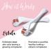 Estala Derma Roller Kit for Face - 540 Titanium Microneedles - 0.25mm Microdermabrasion Device - Free Storage Case & Ebook - White - Buy Online on GoSupps.com