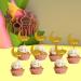 Eid Mubarak Cupcake Toppers 10pcs Eid Acrylic Cupcake Topper Ramadan Cake Decorations Kareem Party Supplies for Muffin Cake Gold - Buy Online on GoSupps.com