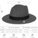 FADACHY Classic Fedora Hat - Wide Brim Felt Panama Dress Hat for Men & Women - Large - Black - Buy Online on GoSupps.com