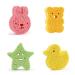 ConStore 4pcs Baby Bath Sponge Toddler Foam Rub Shower Sponge Soft Scrubber Bath Brush Rubbing Towel Exfoliating Soothing Sponge for Bathroom Supply