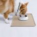 AUDWUD Silicone Waterproof Pet Feeding Mat - Anti-Slip Dog & Cat Bowl Mat 71x46 cm - Taupe - Buy Online on GoSupps.com