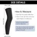 Tiesome 2 Pair Children's Long Compression Leg Sleeves - UV Protection Slipproof Support for Football & Basketball - Comfortable Athletic Gear in Black - Buy Online on GoSupps.com