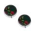 (Red Roses) Round Pill Box 3 Compartment Pill Box Mini Decorative Pocket Purse Portable Travel Medicine Tablet Vitamin Holder Organizer Pill Case