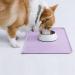 Buy Audwud Silicone Waterproof Pet Feeding Mat - Anti-Slip Dog & Cat Bowl Mat 53x38 cm - Hibiscus Design - Buy Online on GoSupps.com