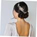 DOITOOL Hair Comb for Bride Wedding Hair Barrette Flower Pearl Comb Bridesmaid Hair Clips Bridal Hair Clips Rhinestone Hair Comb Bridal Hair Comb Clip Wedding Hair Comb Accessories Dress - Buy Online on GoSupps.com