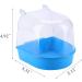Kathson Bird Bathtub for Cage - Parrot Hanging Bath Tube Shower Box Bowl Accessory for Pet Birds - Ideal for Lovebirds, Canary, Budgies - Clear (Random Color) - Buy Online on GoSupps.com