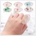 Buy Nail Art Finger Ring Palette - Beige Polish Holder & Color Mixing Plates for Perfect Manicures | International Shipping - Buy Online on GoSupps.com