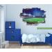 ANHUIB Large 3D Football Stadium Wall Sticker - Boys Bedroom Decor - Soccer Sport Wall Decals for Kids Room - Blue - Buy Online on GoSupps.com