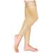 Truform Zipper Compression Stockings 15-20 mmHg Medical Thigh Length Leg Sleeve for Women and Men Footless Beige 2X-Large Beige 2X-Large (1 Pair)