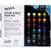 Mont Marte Acrylic Paint Set 24 Colors 36ml - Ideal for Canvas, Wood, Fabric, Leather, and Crafts - 24 Count - Buy Online on GoSupps.com