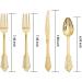 200 Pieces Gold Plastic Silverware Disposable - Elegant Gold Utensils for 50 Guests - Perfect for Weddings and Parties - Buy Online on GoSupps.com