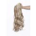Long Ponytail Hair Extension: 24 Inch Curly Sandy Blonde & Bleach Blonde Claw Clip-In Hairpiece - Buy Online on GoSupps.com