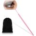 Eyelash Lash Mirror for Eyelash Extensions Eyelash Extension Mirror Large Square Mirror Stainless Steel Eyelash Mirror Lash Tools Beautiful Mirror with Storage Bag (Pink)