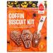 Cake Decor | Coffin Biscuit Kit 3X179G | Chocolate Biscuit Mix and White Writing Icing Tube | Suitable for Vegetarians