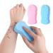 SAVITA 2 Pcs Exfoliating Bath Sponges  PVA Exfoliator Dead Skin Shower Sponge Bath Sponge with Hanging Cord Reusable Body Sponge for Adults Children (Blue  Pink)