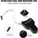 4PCS Automatic Telescopic Body Measure Tape for Accurate Tracking of Weight Loss and Muscle Gain - Ideal for Tailoring, Sewing, and Clothing - Black - Buy Online on GoSupps.com
