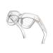 LVIOE Blue Filter Glasses Over Glasses for Glasses Wearers and Non-Glasses Wearers Reduces Eye Strain Computer Glasses Transparent