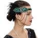 Limtula Feathers Fascinator Headbands 1920s Prom Queen Headpiece for Special Occasions Weddings Vintage Headpiece Black - Buy Online on GoSupps.com
