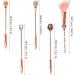 Metal Handle Demon Slayer Anime Makeup Brush Set - 5pcs Pink Gift for Girls & Women - Buy Online on GoSupps.com