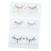 FRCOLOR 6 Pairs Sequin False Eyelashes Colored Eyelashes Pride Makeup Cosplay Lashes Color Lashes Lashes with Fake Eyelashes Sequins Lash Extensions Flash Chip Natural Miss Imitation