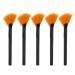 Qukaim Facial Fan Brush Fan Mask Brush Set of 5 Long Handle Facial Applicator Brushes for Mud Mask Blush Glycolic PeelSoft Makeup Tools