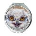 YENDOSTEEN Mirror Travel Mirror owl finals Young Virginia Eagle Owl Eurasian Eagle Owl European Eagle Owl pocket mirror portable mirror