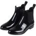 Evshine Women's Lightweight Chelsea Rain Boots - Size 9 Black | Waterproof Ankle Booties - Buy Online on GoSupps.com