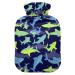 Heat bottles with the cover underwater sharks warm stamp for pain relief headache back pain heat bottle of water bag 2 liters 09#underwater sharks