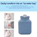 RUKAZA Hot Water Bag Heating Bottle Silicone with Knit Cover - Pain Relief & Hot Compress Therapy (Blue Long) - Buy Online on GoSupps.com