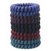 10 pieces of telephone cable hair tie elastic hair band 5 colors spiral telephone cable stretchy coil telephone cable traceless hair ring for all hair types (dark color) ... black