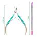 Stainless Steel Cuticle Trimmer Set - Nail Cuticle Nipper, Pusher, and Remover Cutter for Manicure Pedicure - Buy Online on GoSupps.com