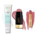 LAURA GELLER NEW YORK Hydration Heroes Kit: Spackle Primer Hydrate + Jelly Balm Tinted Lip Balm In the Buff + Serum Blush Cheek Tint (In the Buff Lip Balm + Practical Pink Blush)
