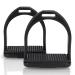 Salalis 2 pieces black plastic sting bar safety stick bracket non-slip rubber riding bars youth gown bar with rubber polster breissant accessories (S holds 5 kg 20.5 x 38.7 x s holds 5 kg 20.5 x 38.7 x 13cm