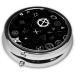Black and White Universal Round Pill Box - 3 Compartment Organizer for Travel & Pocket - Buy Online on GoSupps.com