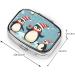 Christmas Penguins Printed Pill Box - Portable Travel Medicine Organizer for Holiday Ease - Buy Online on GoSupps.com
