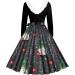 Hanxiulin Women's Christmas Dress with Hoodie & Bag | Elk Party Sweatshirt Dress | Autumn Winter Gray - Buy Online on GoSupps.com