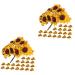 STOBAZA 2pcs 2 Sunflower Paper Wedding Bouquet Ramo De Flores Artificiales Fake DIY Ornament Box