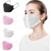 60Packs Fish-Shaped Disposable Face_mask Black Non Woven Fabric Mouth_Cover for Women Men Individual Package:10pcs/Pack  - Buy Online on GoSupps.com