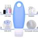 MUUZONING 4-Piece Silicone Travel Bottles Set - 98ml No-Leak Suction Cup with Transparent Bag | Perfect for Shampoo Cream & Body Care - Buy Online on GoSupps.com