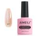 AIMEILI 5 in 1 Rubber Base Gel For Nails Sheer Color Gel Nail Polish UV LED Soak Off Elastic Rubber Base Coat Nail Strengthener Nail Rhinestones Glue Gel - (577) 10ml