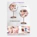 DADEA Double Sided Mirror Make Up Mirror with Stand 7in Large Cosmetic Mirror Fingerprint Prevention Double Side Hd 3x Magnified Vintage Mirror for Women Dressing and Beauty. - Buy Online on GoSupps.com