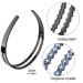 BKpearl 6 Pack Rhinestone Headbands - Fashion Hair Hoop for Women & Girls - Buy Online on GoSupps.com