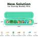 Weekly Pill Organizer 2x Daily - 7 Day AM PM Medicine Case with 14 Compartments for Medications & Supplements (Green) | International Shipping - Buy Online on GoSupps.com