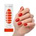 Maniko UV gel strips - self -adhesive nail film for up to 2 applications - vegan & long -lasting - manicure for natural nails (20 UV gel strips) (hot chili)