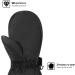 HIGHCAMP Kids Waterproof Winter Mittens M (6-8 Y) Black with Stay-on Strap - Buy Online on GoSupps.com