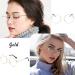 Netume Retro Metal Round Glasses - Stylish Prescription-Free Vintage Frames for Men & Women - Black Gold Silver - Buy Online on GoSupps.com