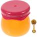 FRCOLOR Bee Balm Lip Balm Honey Pot 6G Small Lip Balm Container Refillable Cosmetic Container Empty Cream Container with Spoon Red - Buy Online on GoSupps.com