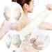 Natural Loofah Exfoliating Back Strap | Bath Shower Body Sponge for Deep Cleansing | Relaxing Body Scrubber for Men and Women - 1pcs - Buy Online on GoSupps.com